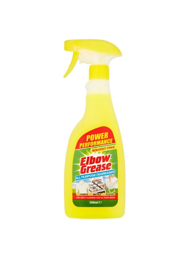 Elbow Grease All Purpose De-Greaser For Fabrics Metals Plastic 500ml - Image 1